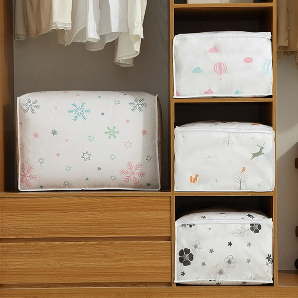 Foldable Storage Bag Clothes Blanket Quilt Closet Sweater Organizer Pouches